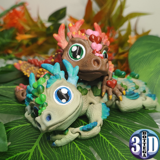 love-ly tiny dragon articulated 3d models download creality cloud Others 3d print model - Mito3D