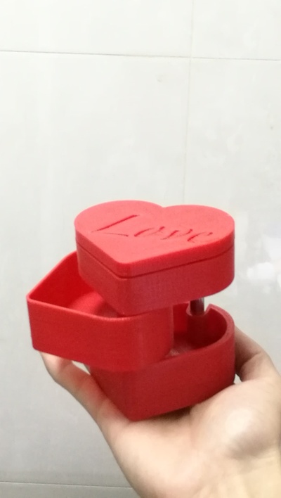 l'amour boîte 3d modèles télécharger créalité nuage 3d print model - Mito3D