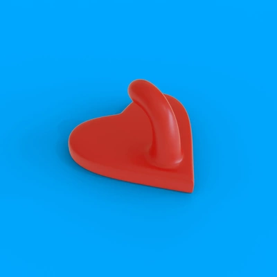 love heart shaped hanger 02 3d models download creality cloud 3d print model - Mito3D