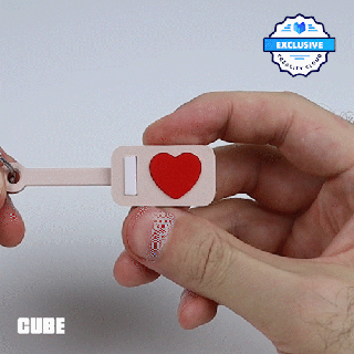 love keychain print-in-place 3d models download creality cloud Others 3d print model - Mito3D