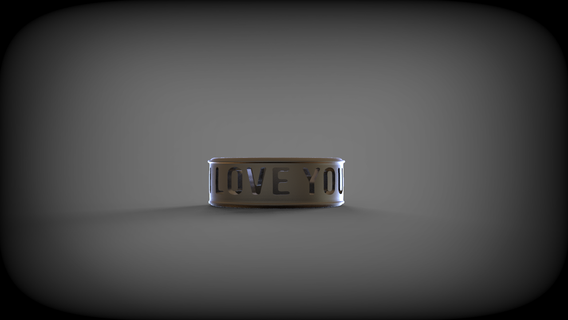 Liebe Ring Mode 3d print model - Mito3D