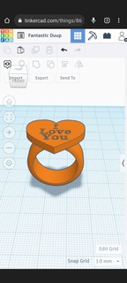 Liebe Ring Mode 3d print model - Mito3D