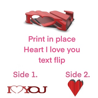 l'amour texte retourner 3d print model - Mito3D
