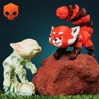 encantador rojo panda mamífero 3d print model - Mito3D