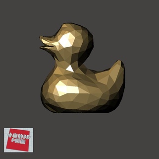 low-poly 3d model - duck Animals 3d print model - Mito3D