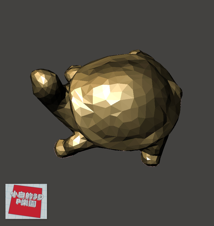 low-poly 3d model - turtle Animals 3D print model - Mito3D