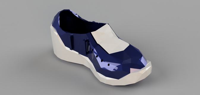poli cauda andorinha elástico sapato sapatos acessórios 3d print model - Mito3D