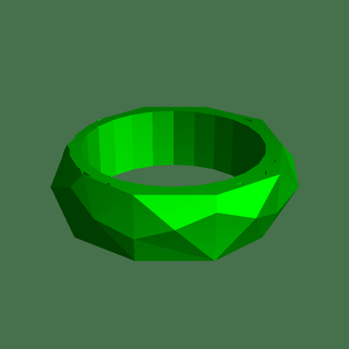 low poly ring test 3d models download creality cloud Jewellery 3d print model - Mito3D