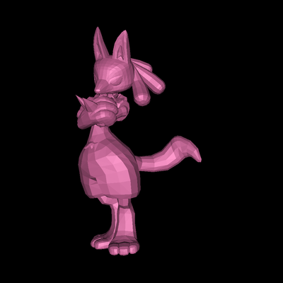 lucario 3d modelle download realität wolke zeichen 3d print model - Mito3D