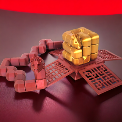 lucky dragon puzzle 3d models download creality cloud puzzles & brain-teasers 3d print model - Mito3D