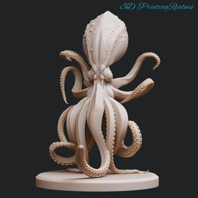 lucky octopus 3d models download creality cloud myths 3d print model - Mito3D