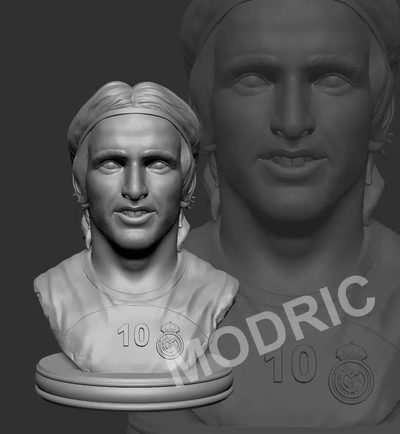 luka modric 3d modelos descargar crealidad nube 3d print model - Mito3D