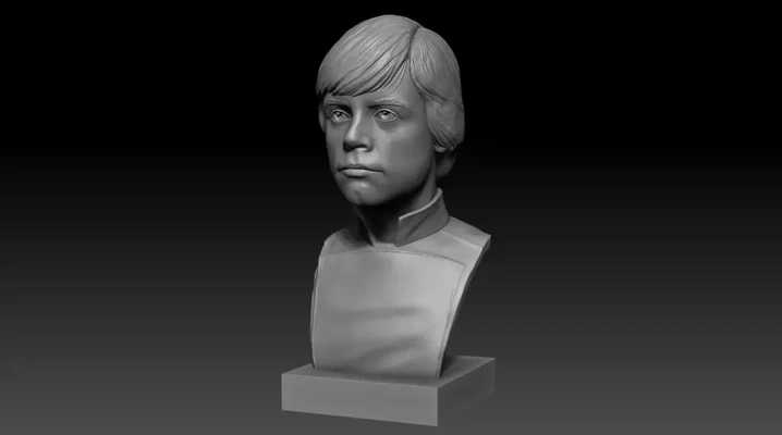 luke skywalker v2 3d modelli scarica creality nube 3d print model - Mito3D