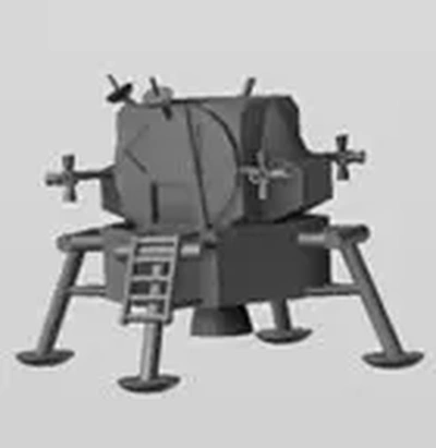 lunare lander 3d modelli scarica creality nube 3d print model - Mito3D