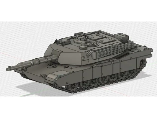 m1a2 abrams 3d modelli scarica creality nube 3d print model - Mito3D