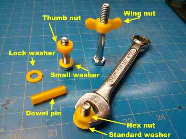 m8 nuts Tools 3D print model - Mito3D