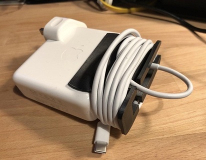 macbook pro charger cable clip Accessories 3d print model - Mito3D