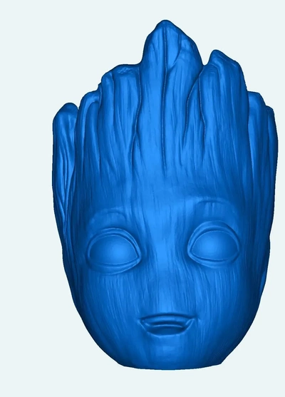 maceta bébé groot 3d modèles télécharger créalité nuage 3d print model - Mito3D