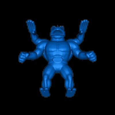 machamp 3d models download creality cloud 3d print model - Mito3D