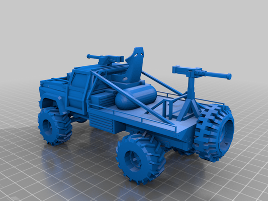 mad max car assets 3d models download creality cloud 3d print model - Mito3D