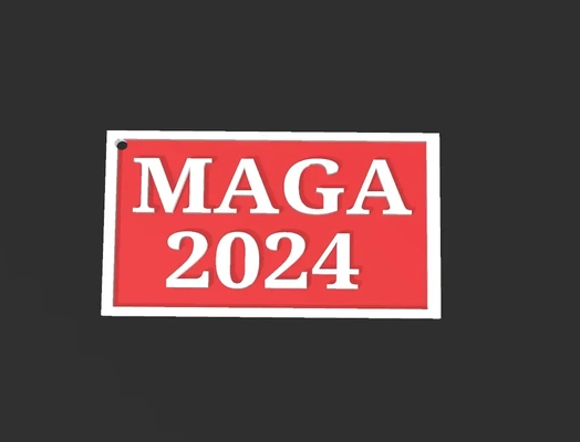 maga keychain 3d models download creality cloud 3d print model - Mito3D