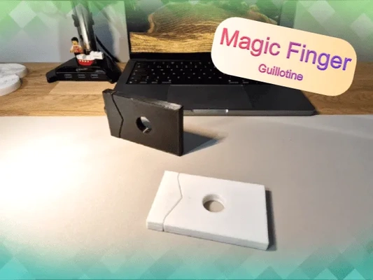 magic finger guillotine 3d models download creality cloud 3d print model - Mito3D