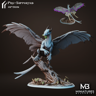 magisch Drachen fliegend Tiere 3d print model - Mito3D