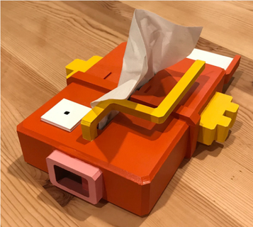 Magikarp doku Kutu örtmek kılıf ev dekor 3d print model - Mito3D
