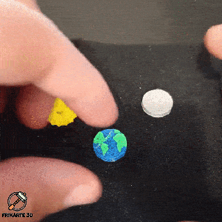 magnetic button pack sun earth moon 3d models download creality cloud Costumes 3d print model - Mito3D