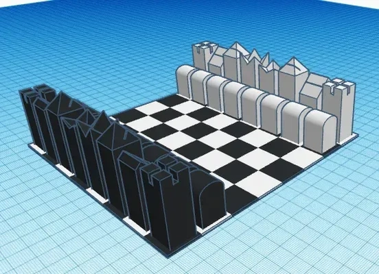 manyetik satranç ayarlamak 3d modeller indir creality bulut 3d print model - Mito3D