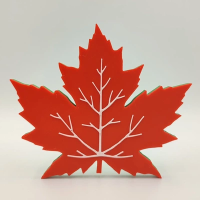 magnetic maple leaf coaster 3d models download creality cloud nature & plants 3d print model - Mito3D
