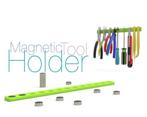 magnetisch werkzeug halter unterstützung 3d modelle download realität wolke 3d print model - Mito3D