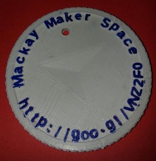 makerspace mackay gettone moneta 3d print model - Mito3D