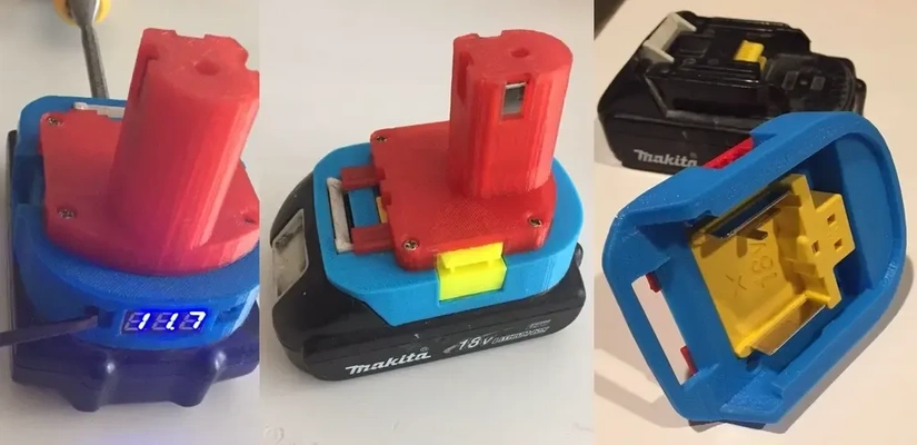 makita batterie adapter 3d modelle download realität wolke 3d print model - Mito3D