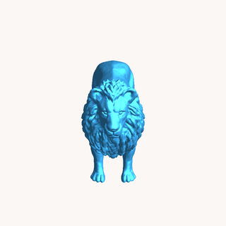 male lion Mammal 3d print model - Mito3D