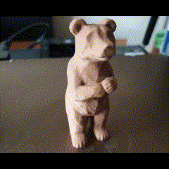 mamma mummia orso in attesa madre grizzly 3d scansione Stampa mammifero 3d print model - Mito3D