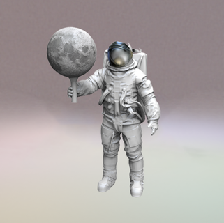 man moon 2 Characters 3d print model - Mito3D