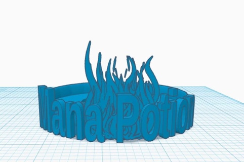 mana poção jarra base limpar faça 3d print model - Mito3D