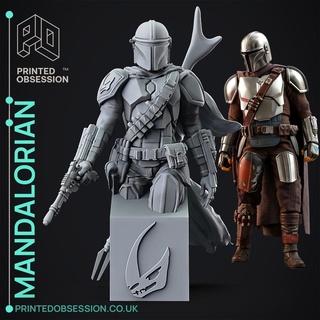 mandalorian - star wars fan art Characters 3d print model - Mito3D