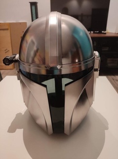 mandaloriano base capacete ficar pé Estrela guerras casa 3d print model - Mito3D