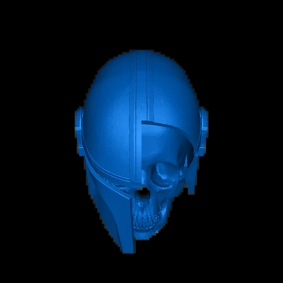 mandalorian skull 3d models download creality cloud 3d print model - Mito3D