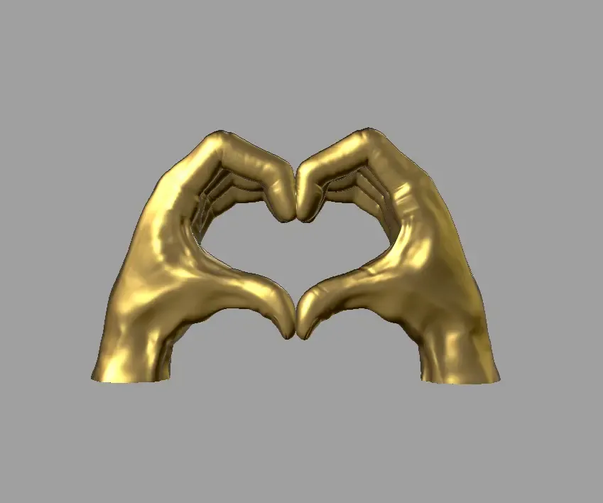 manos en corazon 3d models download creality cloud 3D print model - Mito3D