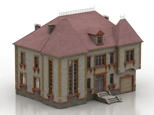 mansión casa 3d modelos descargar crealidad nube 3d print model - Mito3D