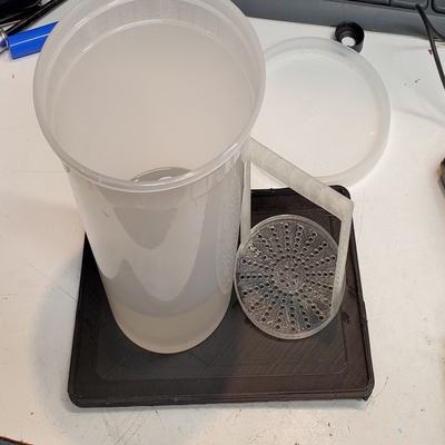 manual washer strainer sla resin printing 3d models download creality cloud printer parts & accessories 3d print model - Mito3D