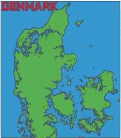 map of denmark 3d models download creality cloud 3d print model - Mito3D