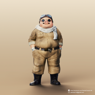 marco pagot porco rosso Fictional Characters 3d print model - Mito3D