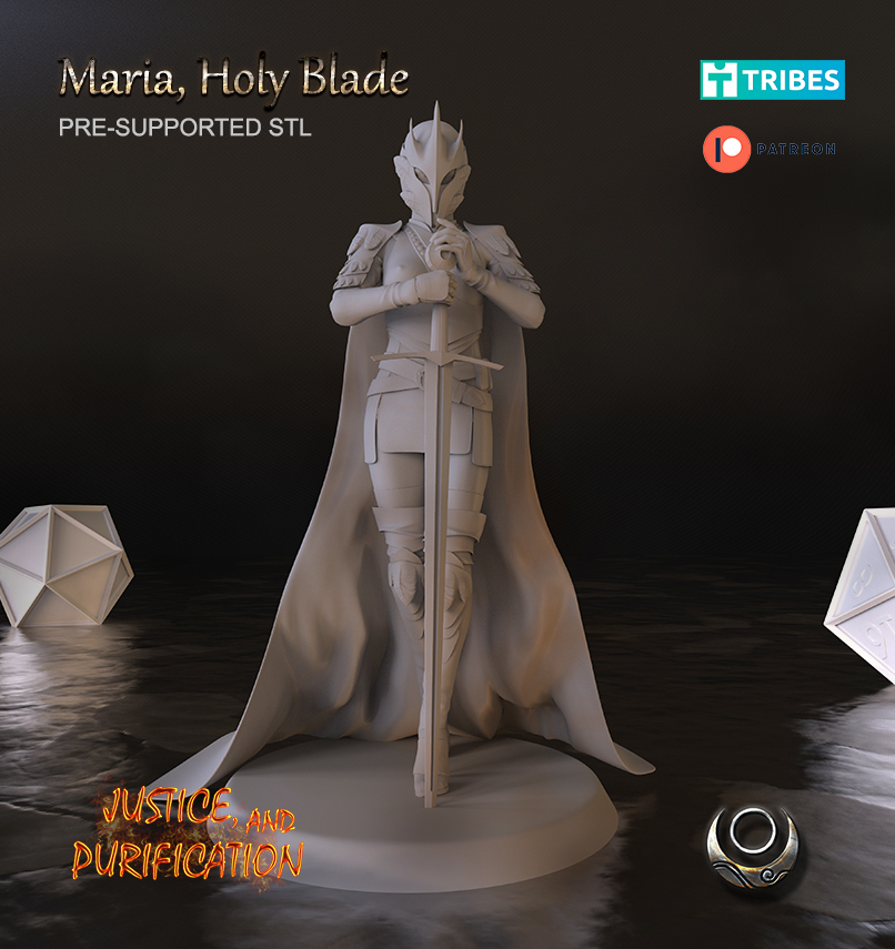 maria holy blade Women 3D print model - Mito3D