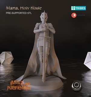 maria santo espada mujer 3d print model - Mito3D