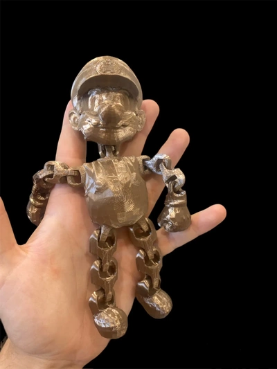 mario catena bambola pezza 3d modelli scarica creality nube immaginario personaggi 3d print model - Mito3D