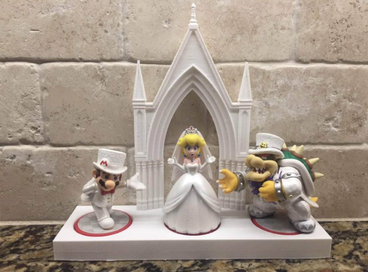 mario odyssey wedding amiibo set Characters 3D print model - Mito3D